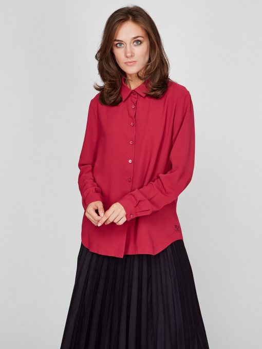 Сорочка Sassofono модель A201-SF-291153, ЧЕРВОНИЙ Фото