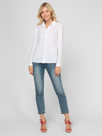 Сорочка повсякденна Sassofono модель A201-SF-41421, БІЛИЙ Сорочка повсякденна Sassofono модель A201-SF-41421, БІЛИЙ Фото