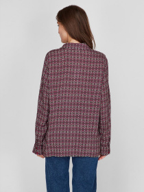 Рубашка Sassofono модель A201-SF-41422, БОРДОВИЙ Фото