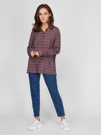 Рубашка Sassofono модель A201-SF-41422, БОРДОВИЙ Фото