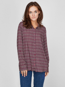 Сорочка повсякденна Sassofono модель A201-SF-41422, БОРДОВИЙ Сорочка повсякденна Sassofono модель A201-SF-41422, БОРДОВИЙ Фото