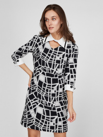 Платье мини Sassofono модель A201-SC-6310, Чорний Фото