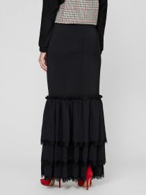 Юбки Sassofono модель A191-SF-221081, ЧОРНИЙ Фото