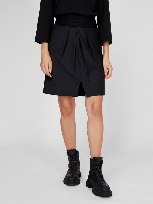 Спідниця міні Sassofono модель A201-SC-303360, Чорний Фото