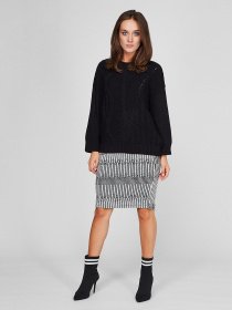 Спідниці Sassofono модель A201-SC-35011, ЧОРНИЙ Фото