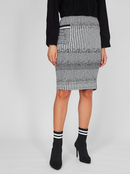 Юбки Sassofono модель A201-SC-35011, ЧОРНИЙ Фото