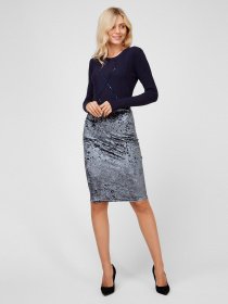 Спідниця міні Sassofono модель A201-SC-37017, Антрацит Фото