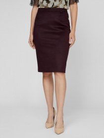 Спідниця міні Sassofono модель A201-SC-503116, Бордовий Фото