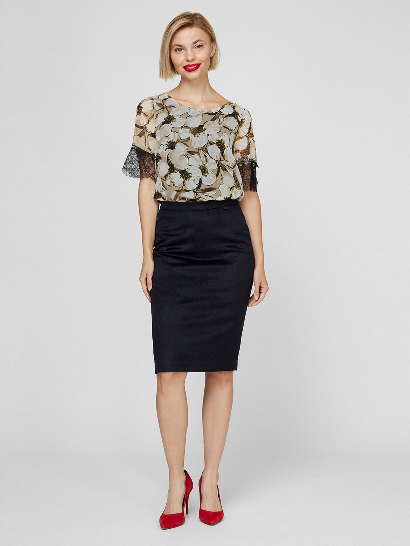 Спідниця міні Sassofono модель A201-SC-503116, Синій Фото