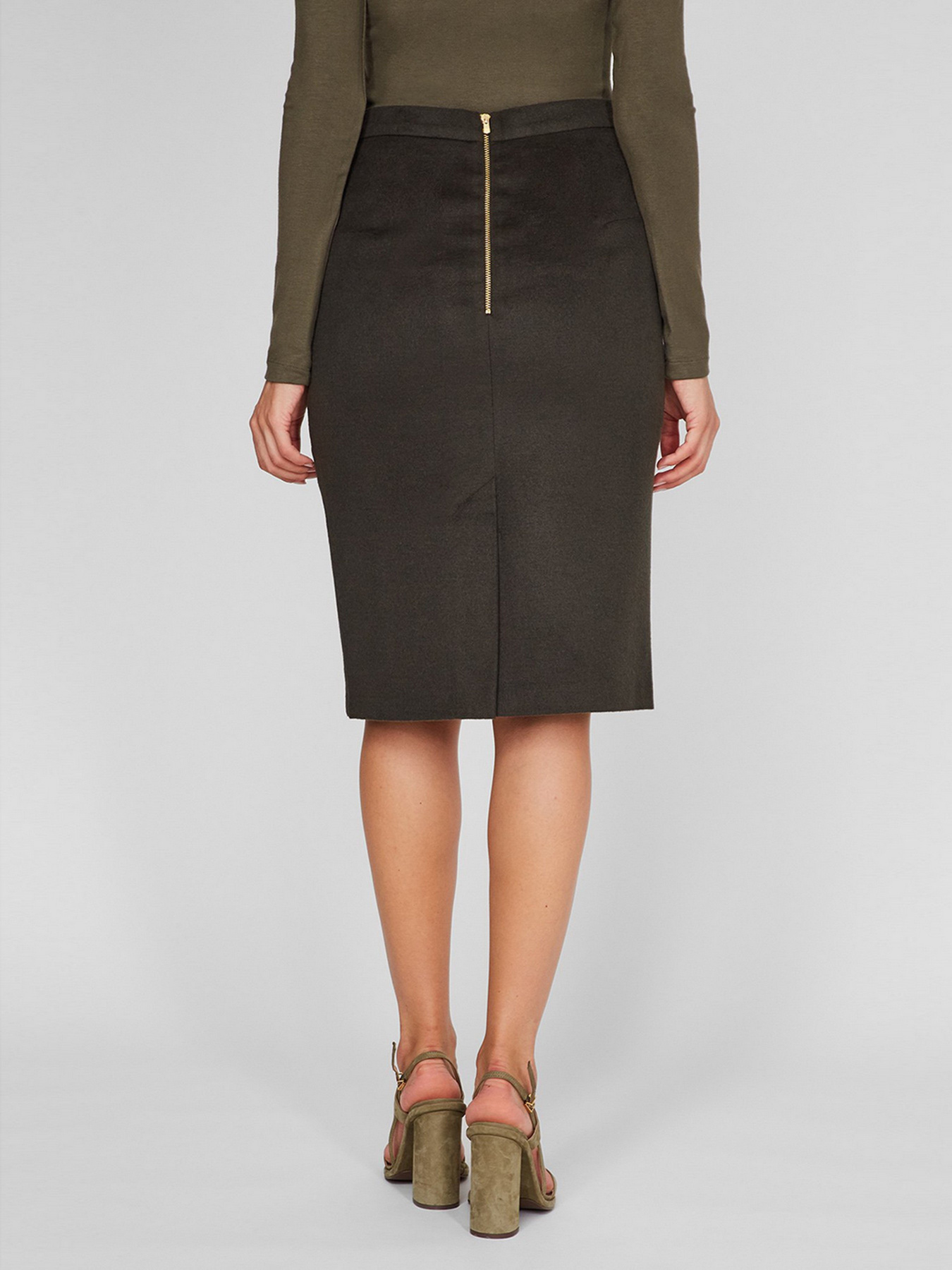 Спідниця міні Sassofono модель A201-SC-503140, Хакі Фото