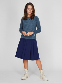Юбка миди Sassofono модель A201-SC-503270-1, Електрик Фото