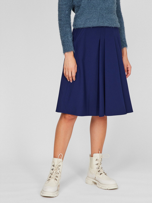 Юбка миди Sassofono модель A201-SC-503270-1, Електрик Фото