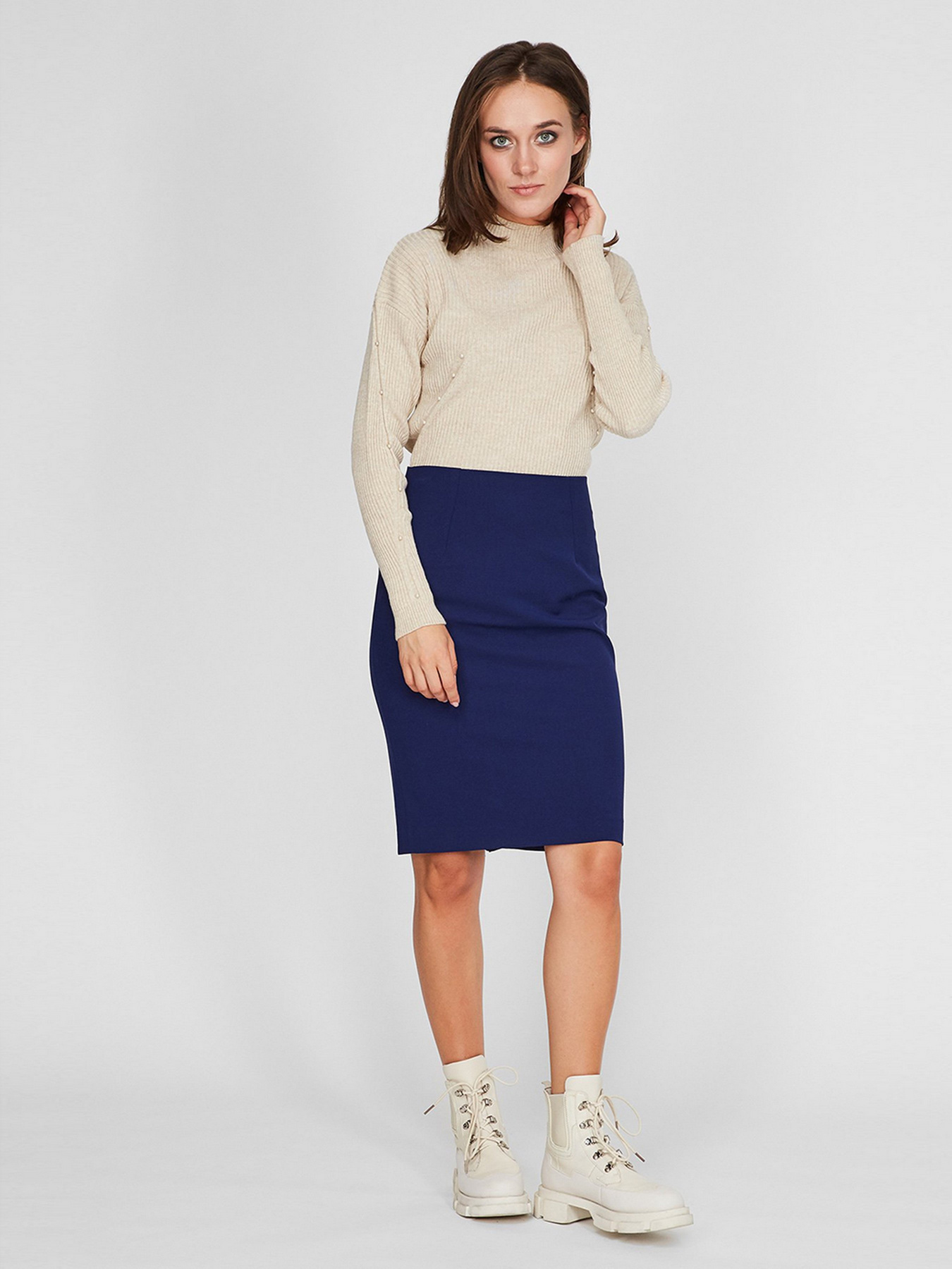 Юбка мини Sassofono модель A201-SC-503320-1, Електрик Фото