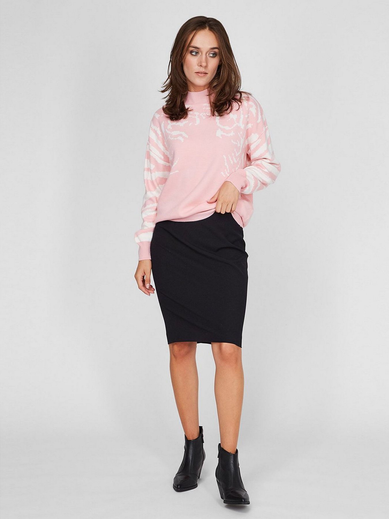 Юбка мини Sassofono модель A201-SC-503320-1, Чорний Фото