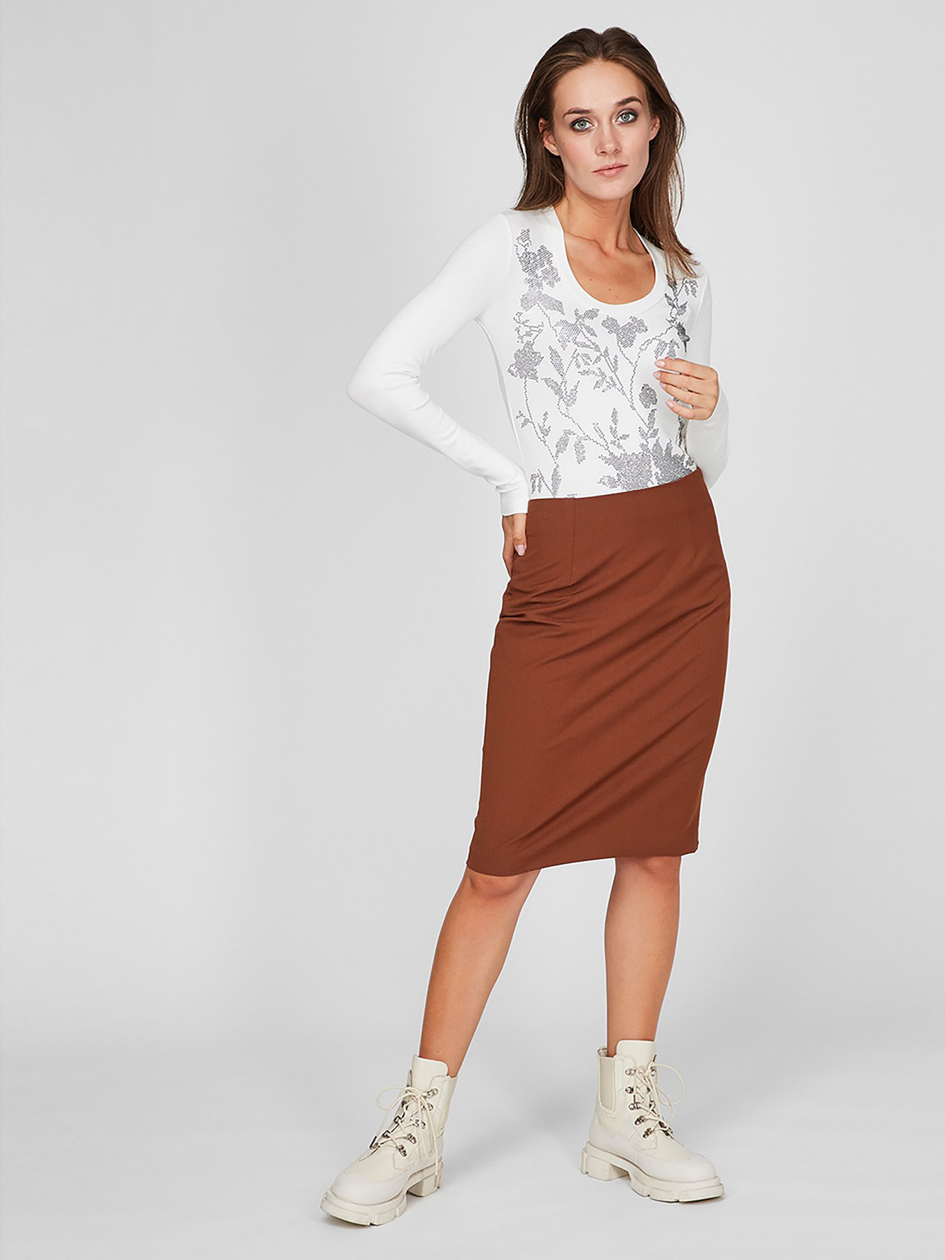 Спідниці Sassofono модель A201-SC-503320-1, Шафран Фото