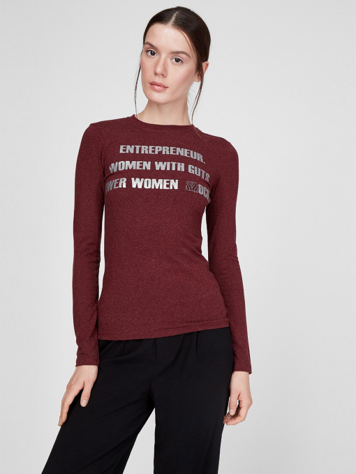 Джемпер Sassofono модель A191-SF-382111-1, БОРДОВИЙ Фото