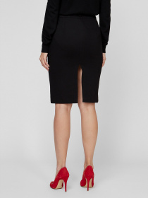 Юбка мини Sassofono модель A201-SC-503370, Чорний Фото