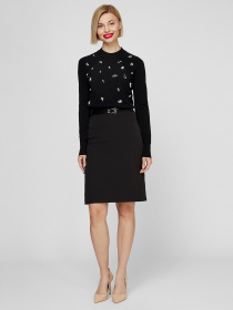 Юбка мини Sassofono модель A201-SC-703165-1, ЧОРНИЙ Фото