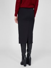 Юбка миди Sassofono модель A201-SF-106081, ЧОРНИЙ Фото