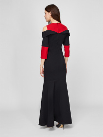 Платье макси Sassofono модель A191-SC-18094, ЧЕРВОНИЙ Фото