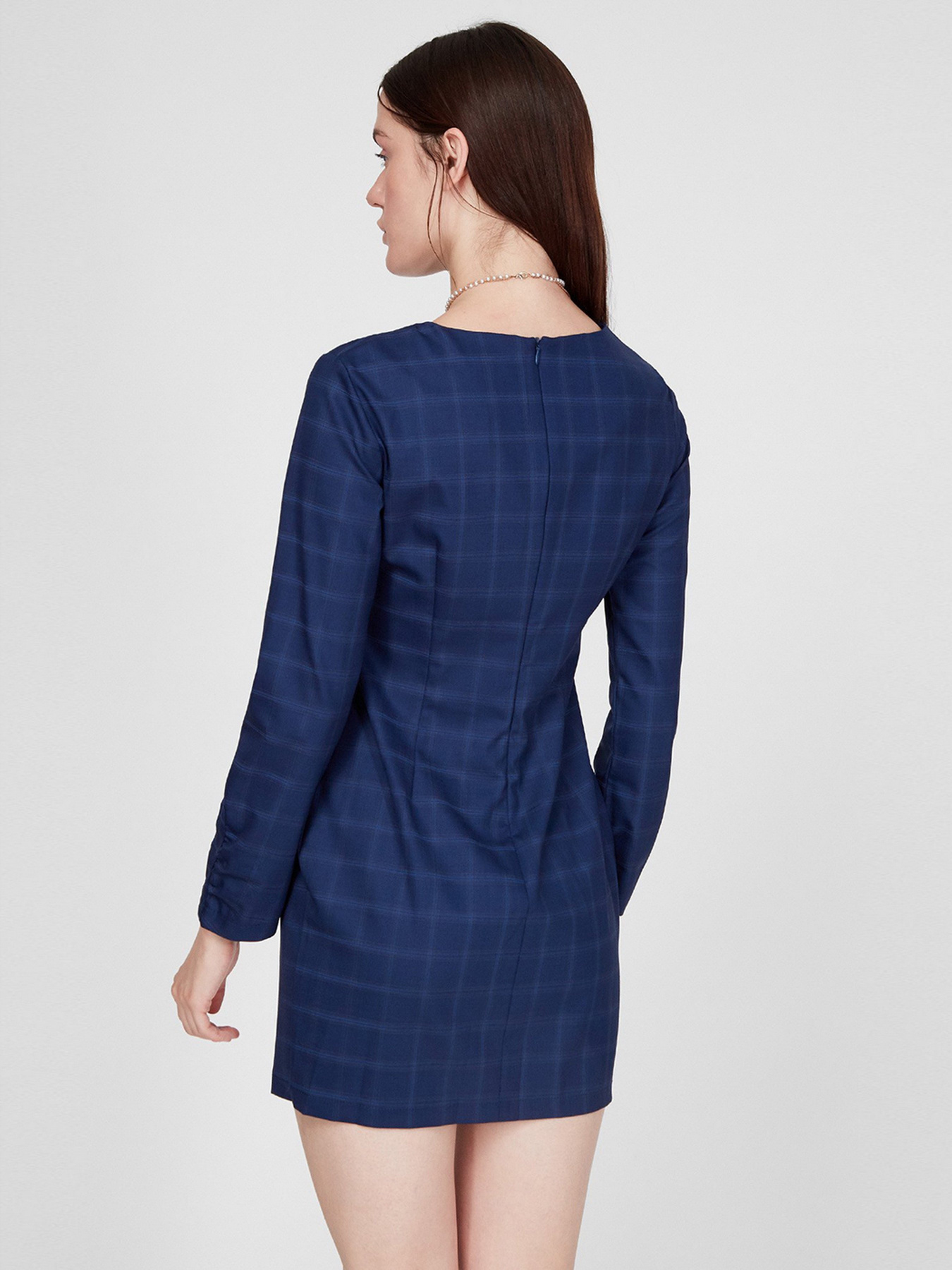 Платье мини Sassofono модель A191-SC-114171, Синій Фото