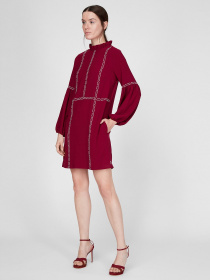 Платья Sassofono модель A191-SF-111171, БОРДОВИЙ Фото