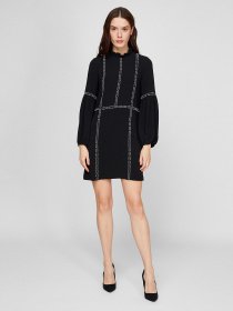 Платье мини Sassofono модель A191-SF-111171, ЧОРНИЙ Фото