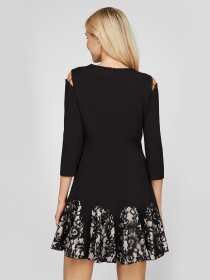 Платье мини Sassofono модель A191-SF-130171, Чорний Фото