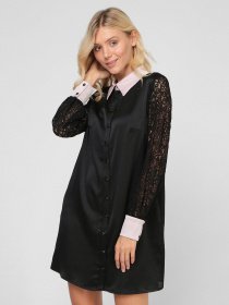 Платья Sassofono модель A191-SF-153171, Чорний Фото