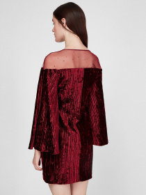 Сукні Sassofono модель A191-SF-181171, Бордовий Сукні Sassofono модель A191-SF-181171, Бордовий Фото