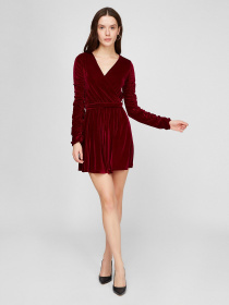 Платья Sassofono модель A191-SF-394171, Бордовий Фото
