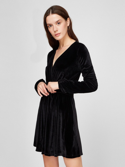 Платья Sassofono модель A191-SF-394171, Чорний Фото