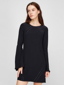 Платье мини Sassofono модель A191-SF-151171, ЧОРНИЙ Фото