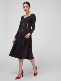 Сукня міді Sassofono модель A201-SC-13011, Антрацит Фото