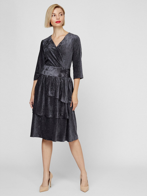 Платья Sassofono модель A201-SC-1565, Антрацит Фото