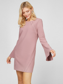 Платье мини Sassofono модель A191-SF-151171-1, ЛАВАНДОВИЙ Фото