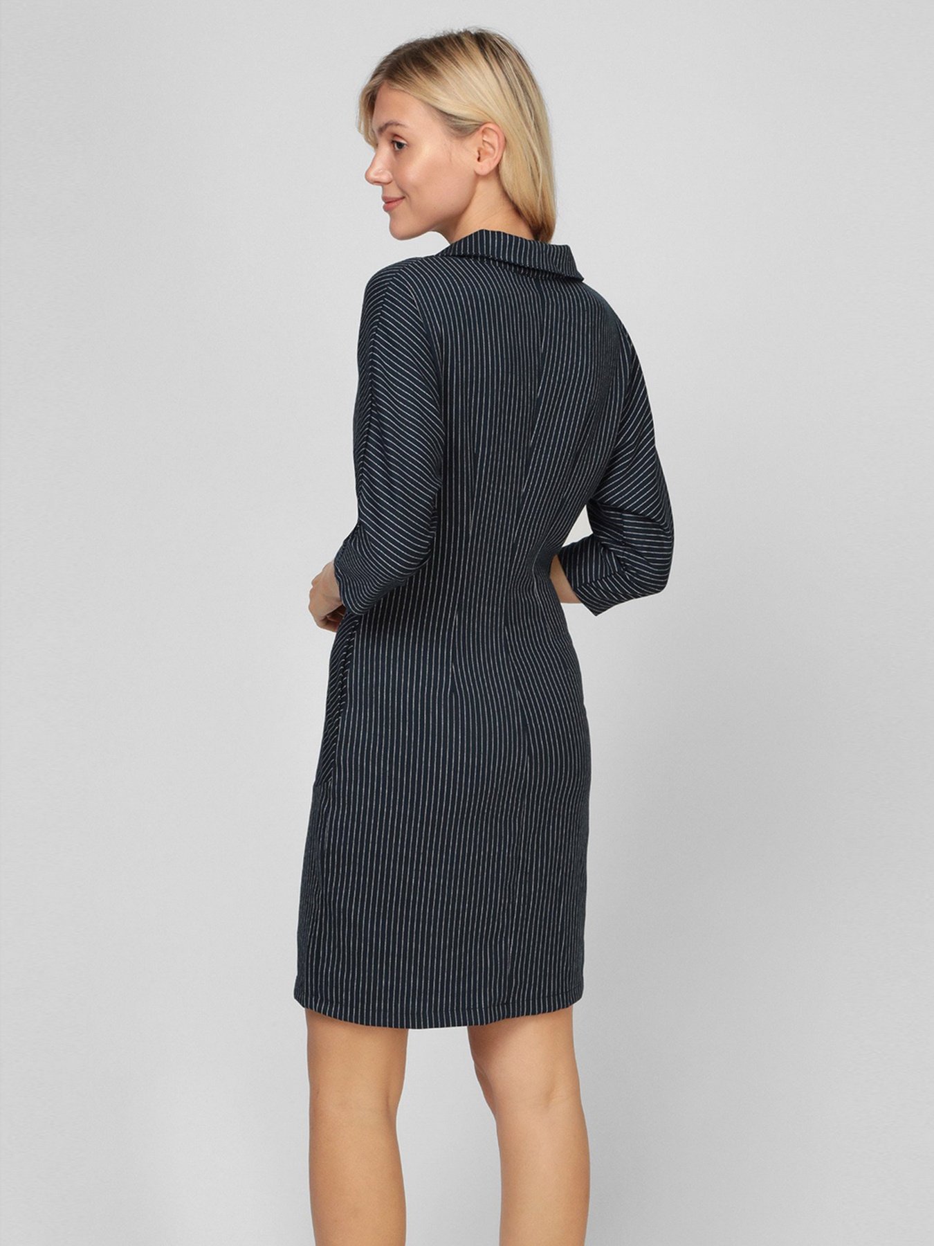 Платье мини Sassofono модель A201-SC-1581, Рожево-Синій Фото