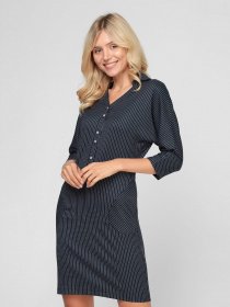 Платье мини Sassofono модель A201-SC-1581, Синій Платье мини Sassofono модель A201-SC-1581, Синій Фото