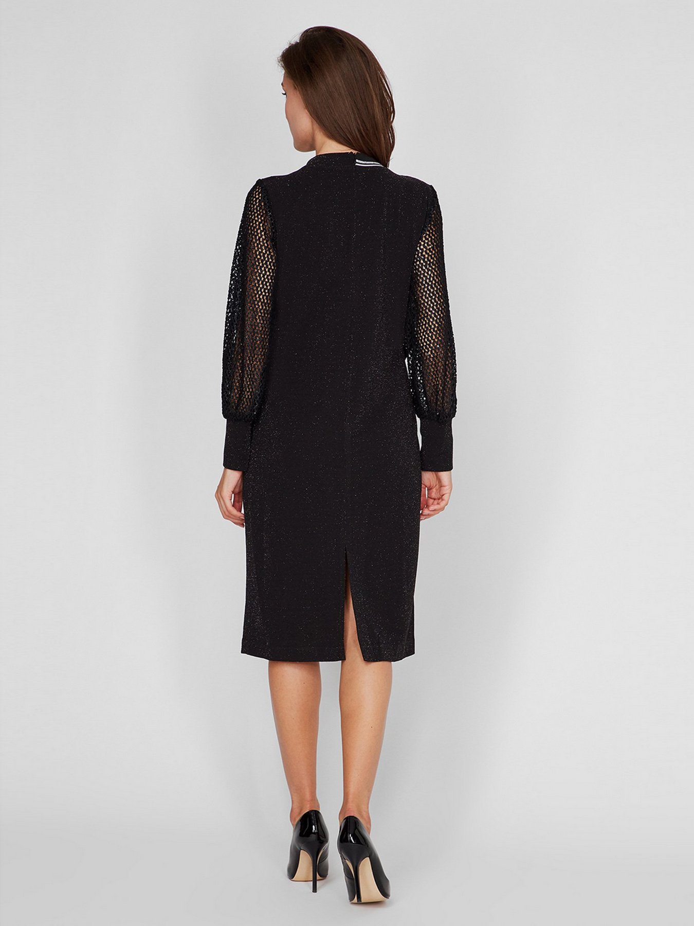 Сукня міді Sassofono модель A201-SC-1600, Чорний Фото