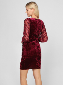 Платья Sassofono модель A201-SC-1623, Бордовий Фото