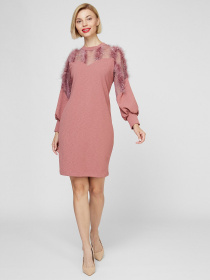 Сукні Sassofono модель A201-SC-1630, Пудра Сукні Sassofono модель A201-SC-1630, Пудра Фото