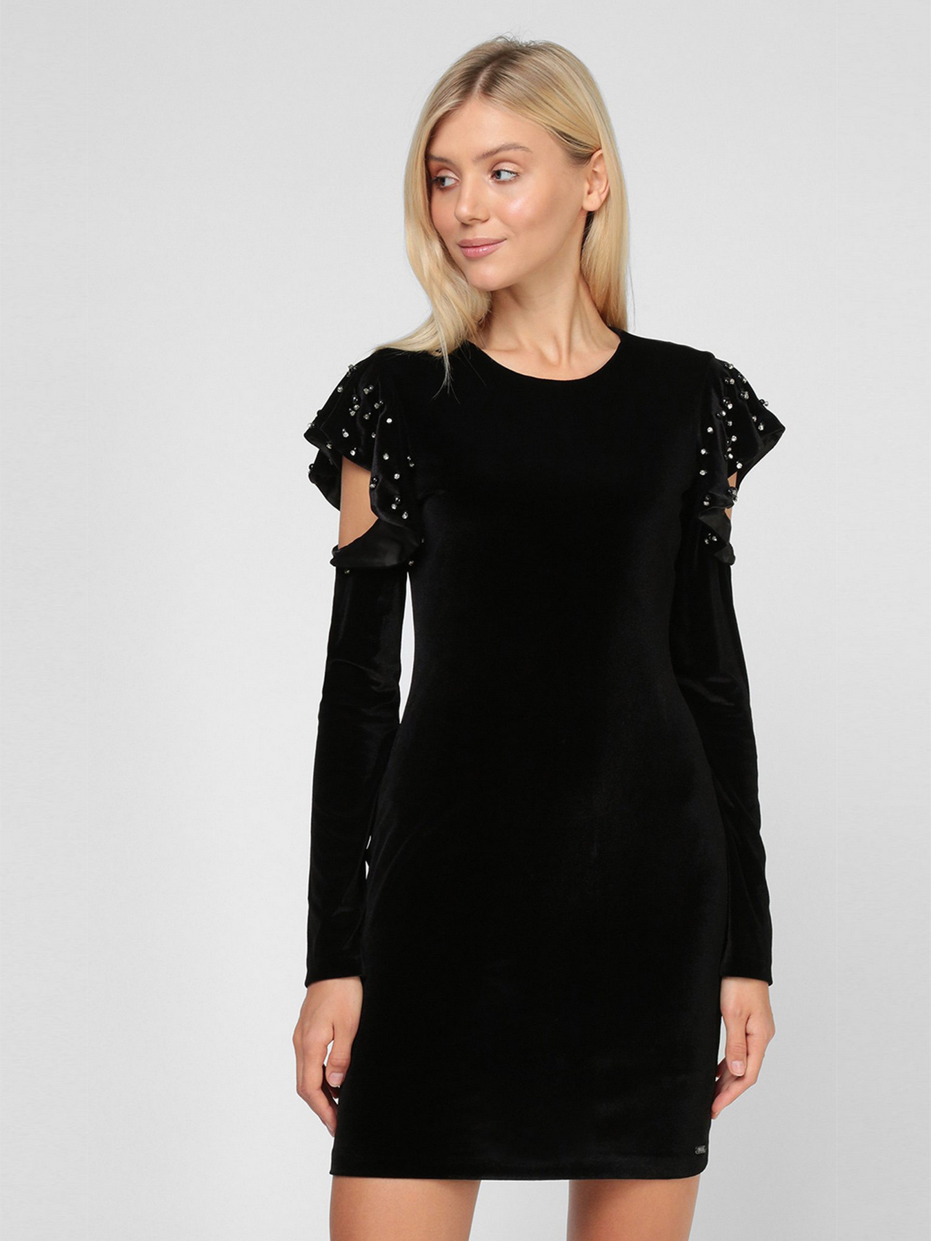 Сукня міні Sassofono модель A191-SF-161171, ЧОРНИЙ Фото