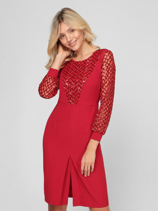 Сукні Sassofono модель A201-SC-1642, Червоний Фото