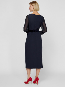 Платья Sassofono модель A201-SC-1645, Синій Фото