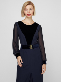 Платья Sassofono модель A201-SC-1645, Синій Фото