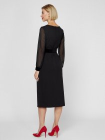 Платья Sassofono модель A201-SC-1645, Чорний Фото