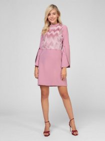 Сукні Sassofono модель A201-SC-1648, Пудра Фото