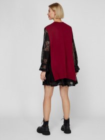 Платье мини Sassofono модель A201-SC-17068, Бордовий Фото