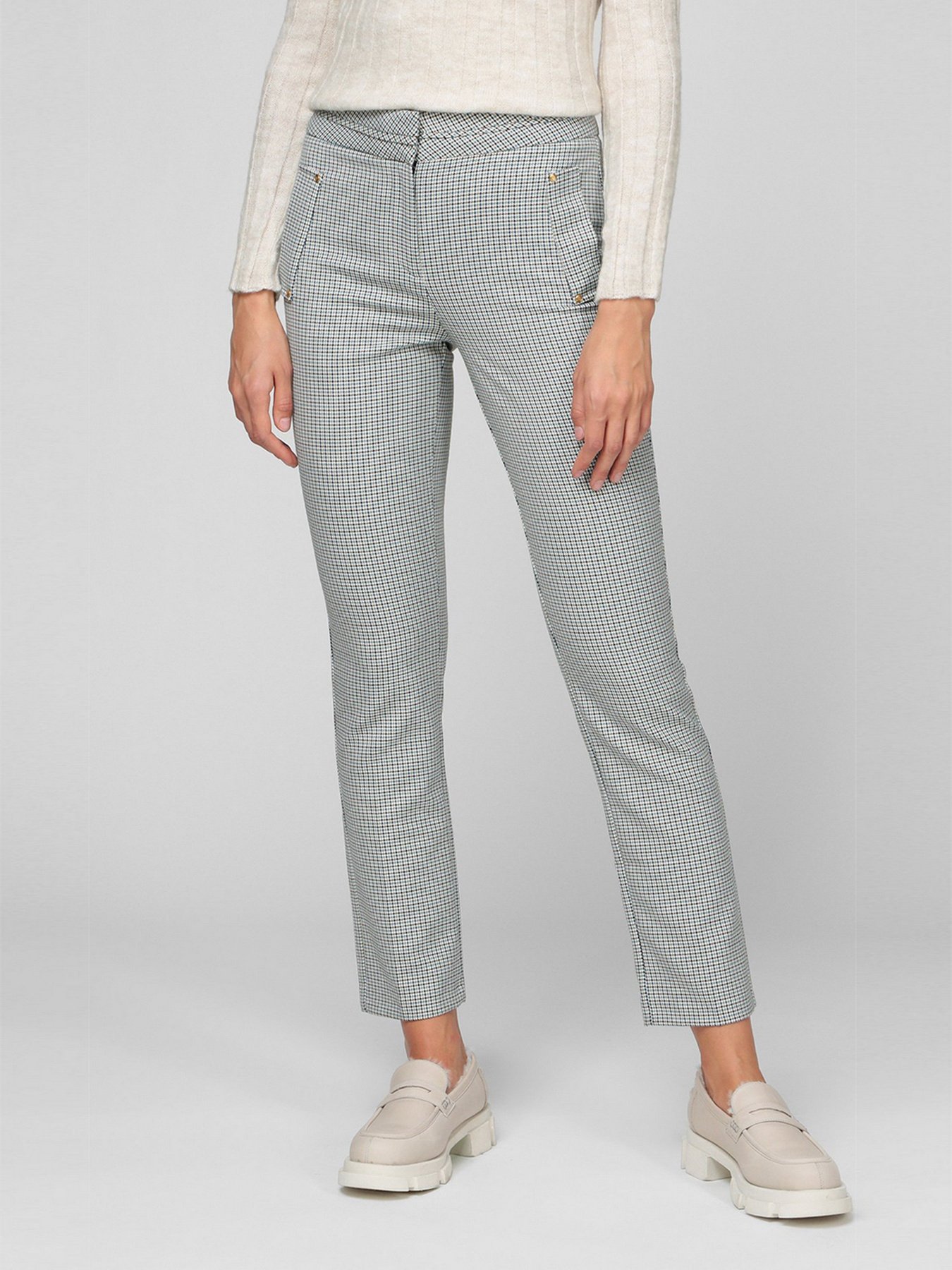 Повсякденні штани Sassofono модель A201-CL-200014, БІРЮЗОВИЙ Фото