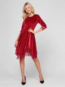 Платья Sassofono модель A201-SC-17090, Бордовий Фото